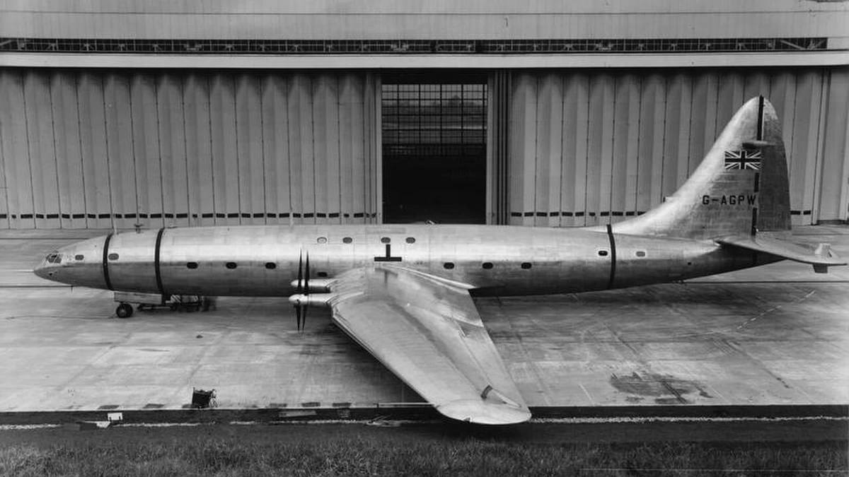 Foto schema e livrea ufficiale del modello di aereo Bristol Brabazon
