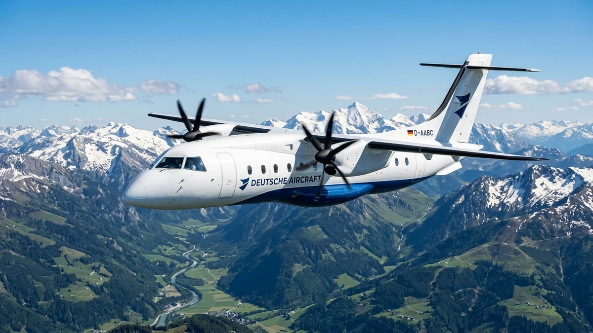 Foto schema e livrea ufficiale del modello di aereo Deutsche Aircraft D328eco