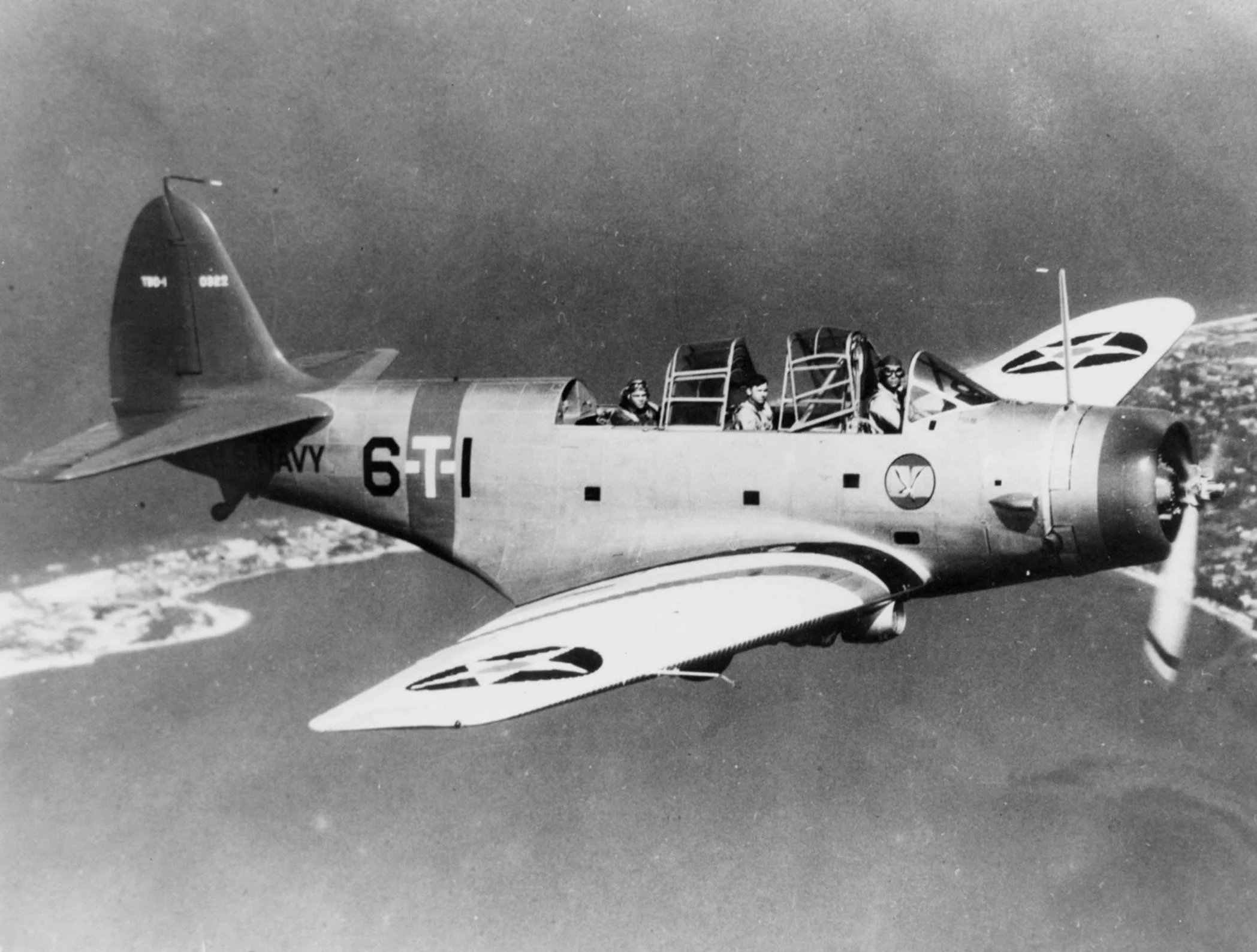 Foto schema e livrea ufficiale del modello di aereo Douglas TBD Devastator