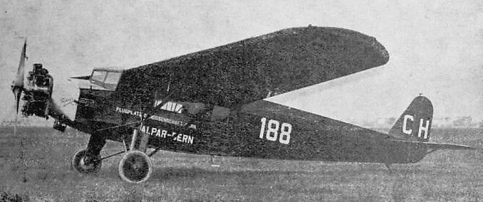 Foto schema e livrea ufficiale del modello di aereo Fokker F.IX