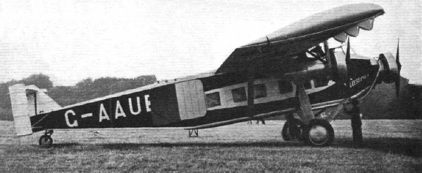 Foto schema e livrea ufficiale del modello di aereo Vickers Viastra